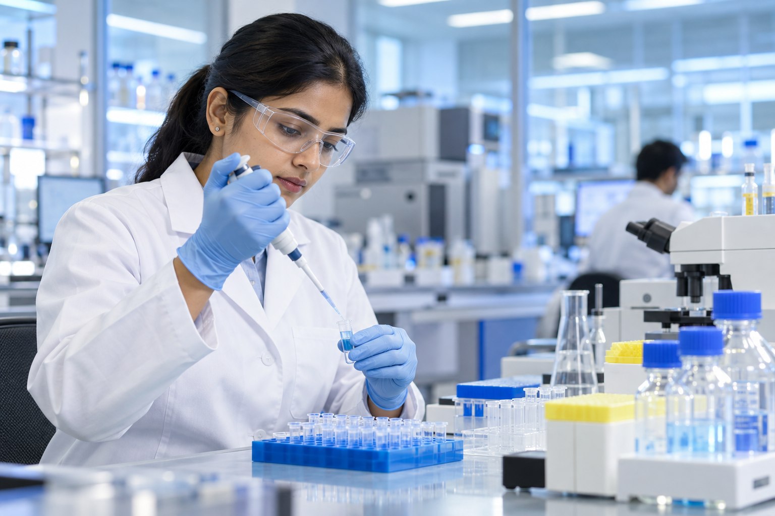 Illustrative pharmaceutical laboratory quality testing