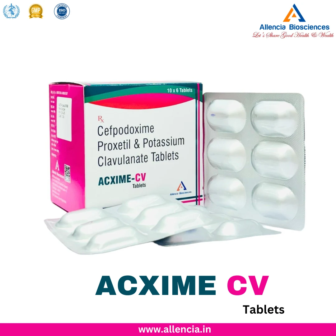 Allencia ACXIME CV TABLET product pack